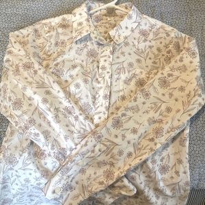 Long sleeved button-down